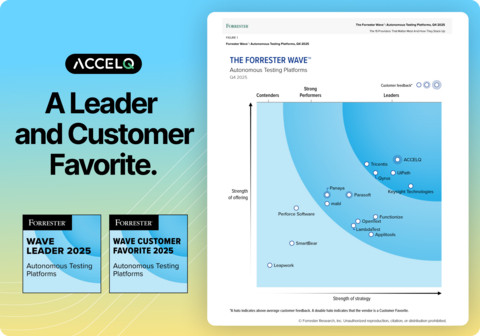 ACCELQ Crowned Leader and Customer Favorite in The Forrester Wave™ for Autonomous Testing Platforms