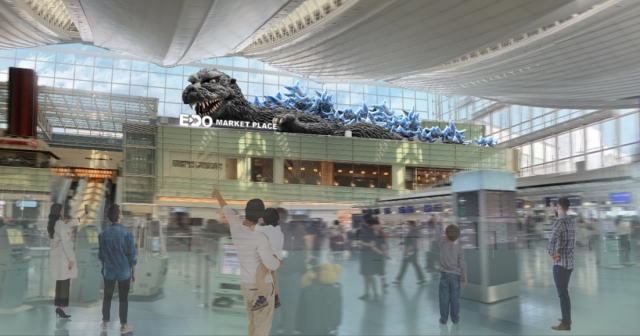 도쿄관광한국사무소, 2025년 12월 하순 하네다공항 제3터미널에 탄생한 세계 최대 고질라 모뉴먼트 소개