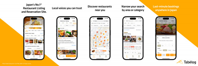 Tabelog, Japan's Largest (*1) Restaurant Search and Reservation Service, Launches Multilingual App for International Visitors