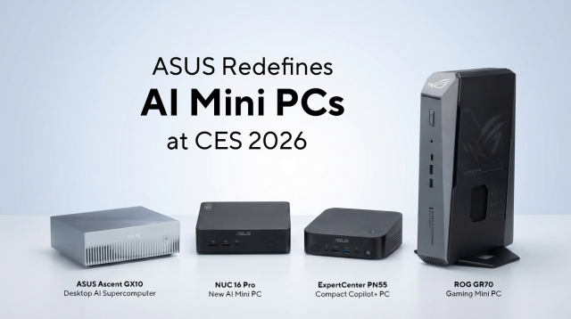 에이수스, CES 2026에서 NUC 16 Pro 등 차세대 AI 미니 PC 대거 공개
