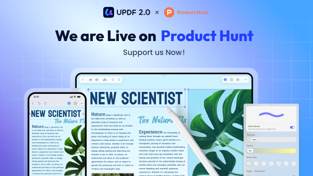 UPDF, Product Hunt에 iOS 버전 출시… 아이폰·아이패드용 강력한 PDF 편집 및 AI 문서 요약 기능 제공
