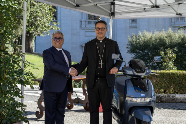 TVS Motor Delivers Two iQubes to the Governorate of Vatican City State